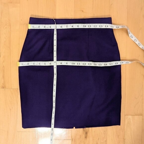LES Ravisseurs Wool purple pensil skirt size 12 @K - Picture 11 of 11